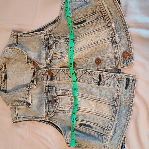 American Eagle Denim Vest Size L - Picture 7 of 8